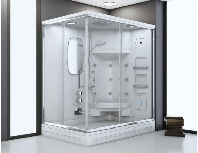 Dikdörtgen Duş Tekne Üstü Compact Sistem