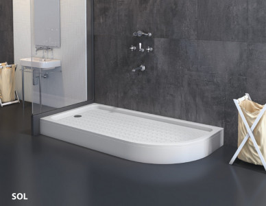 Sağ Sol Asimetrik Oval Duş Teknesi Sağ Sol Asimetrik Oval Duş Teknesi