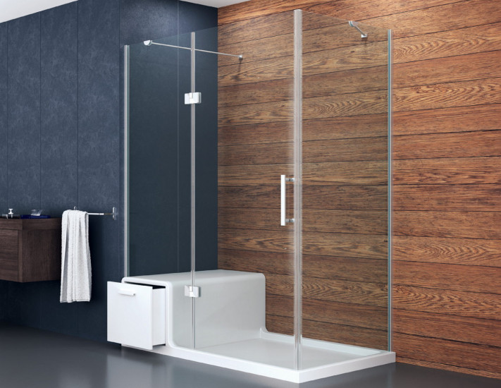 Tek Taraflı Oturmalı Flat Model Duşakabin - End Serisi